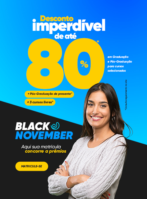 Este é o banner mobile que exemplifica a Black November